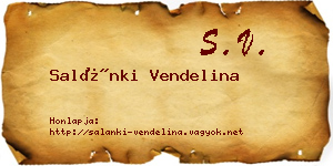 Salánki Vendelina névjegykártya